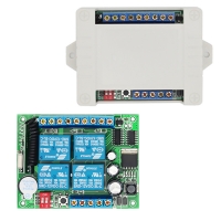 ZK4PC-DC四路学习型433M黄瓜视频污污污遥控 开关控制器